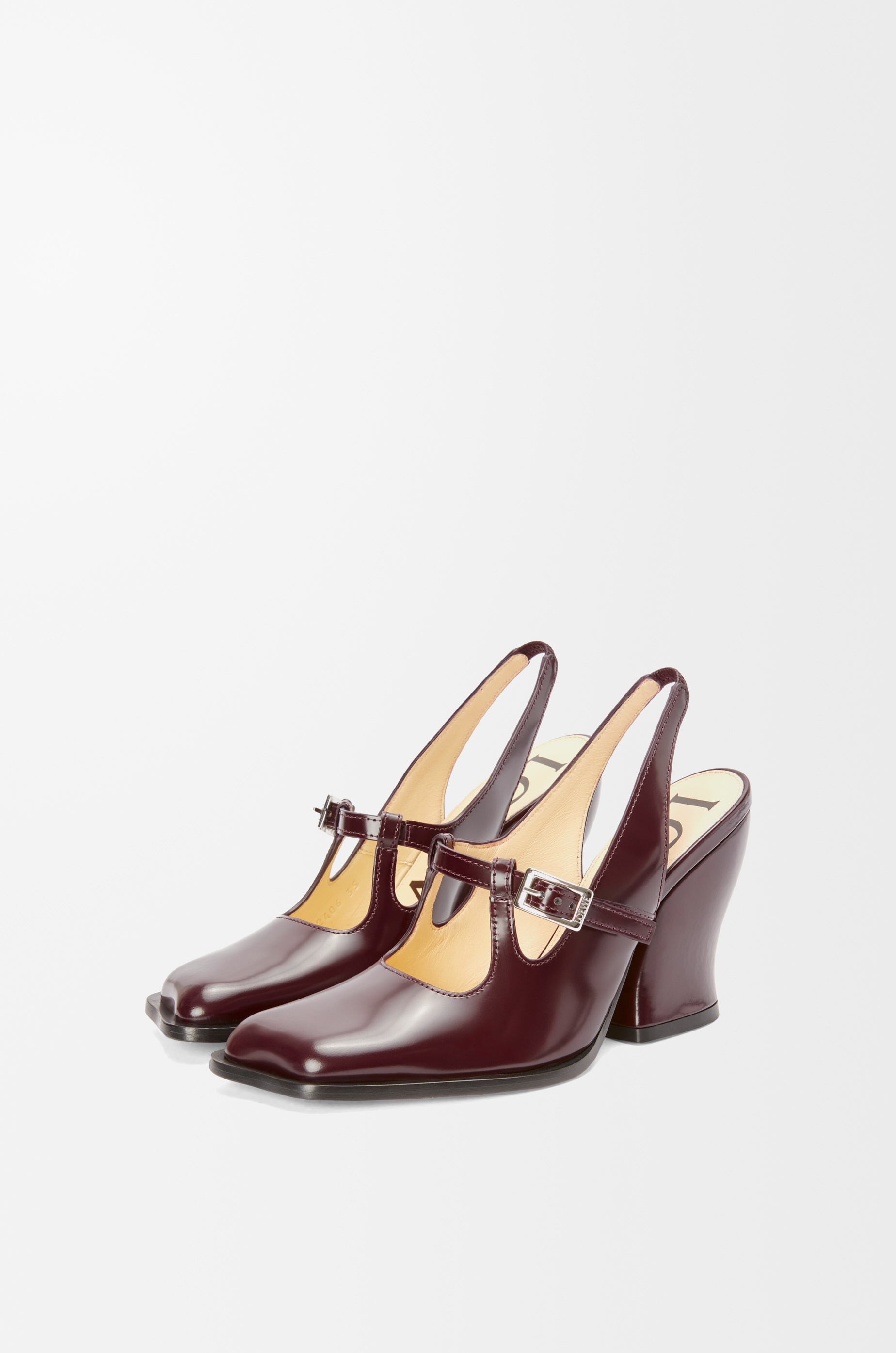 Onda slingback pump in brushed calfskin - 3