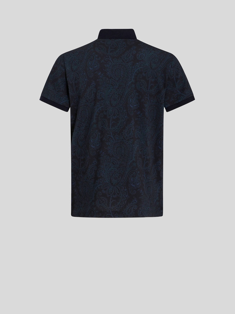 PAISLEY COTTON POLO SHIRT 5
