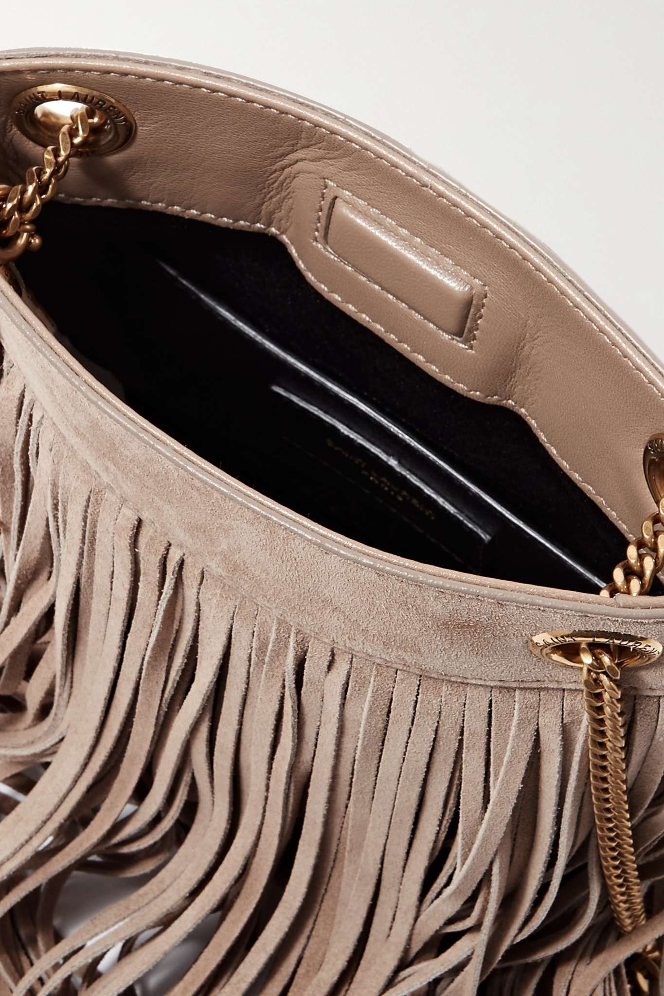 Grace fringed suede shoulder bag - 5