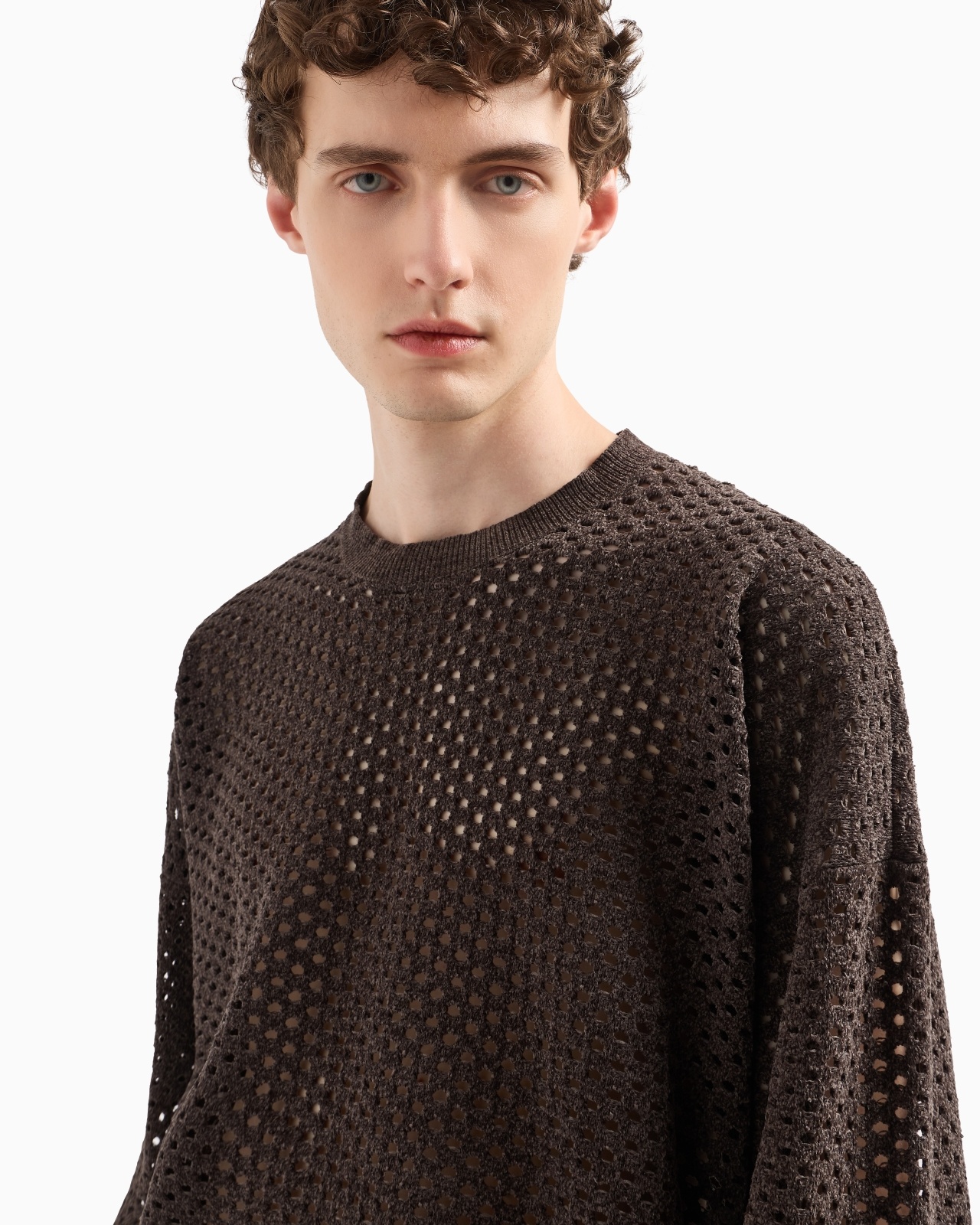 JUMPER IN A PERFORATED, PUNCH-STITCH CHENILLE - 5