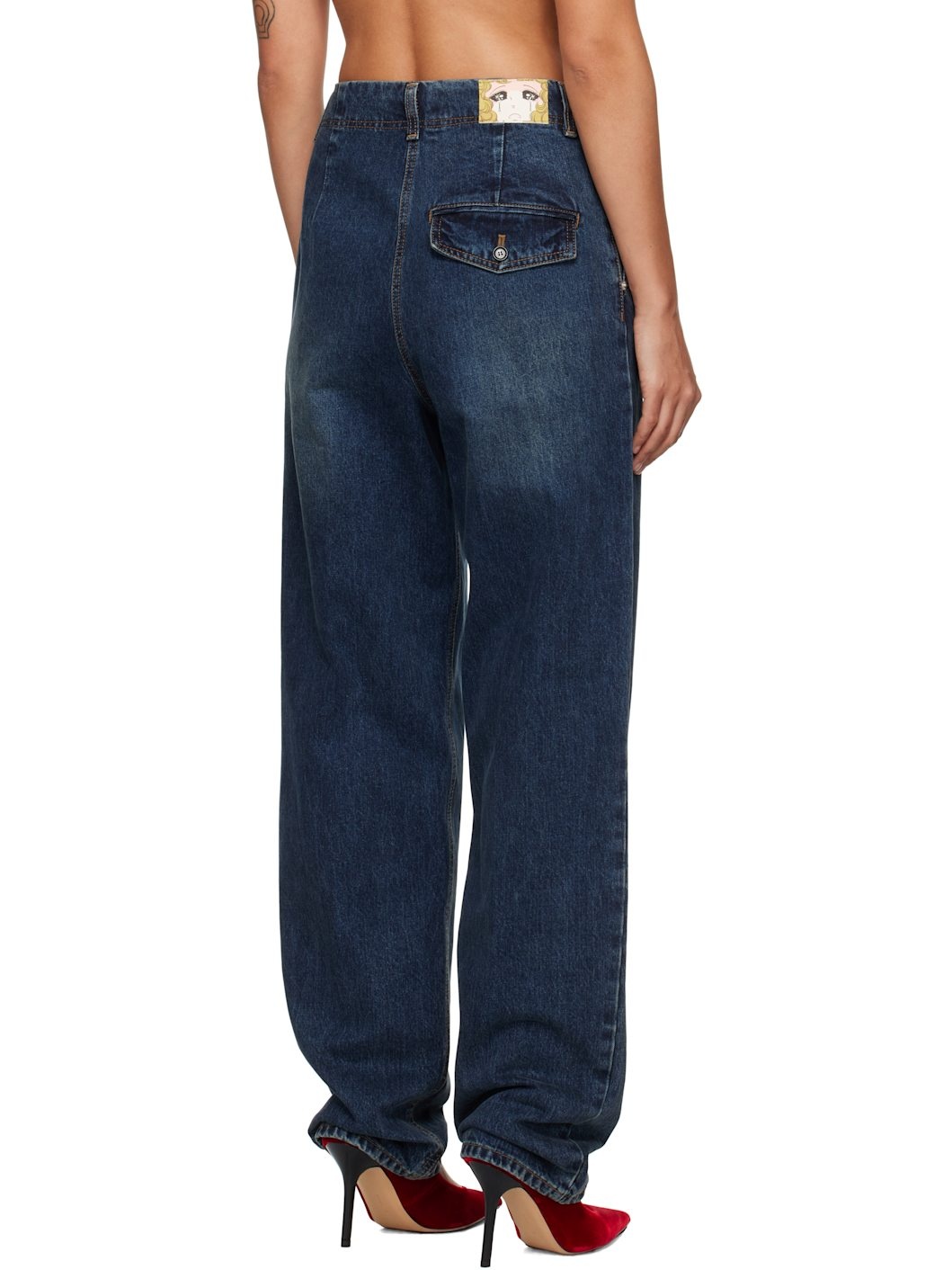 Navy Cocoon Jeans - 3