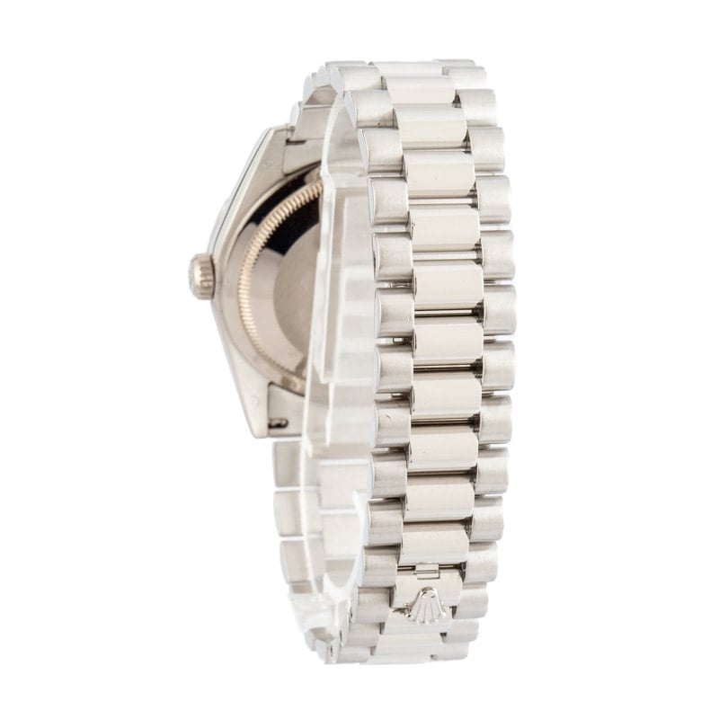 Rolex Day-Date 118206 Silver Diamond Dial - 3