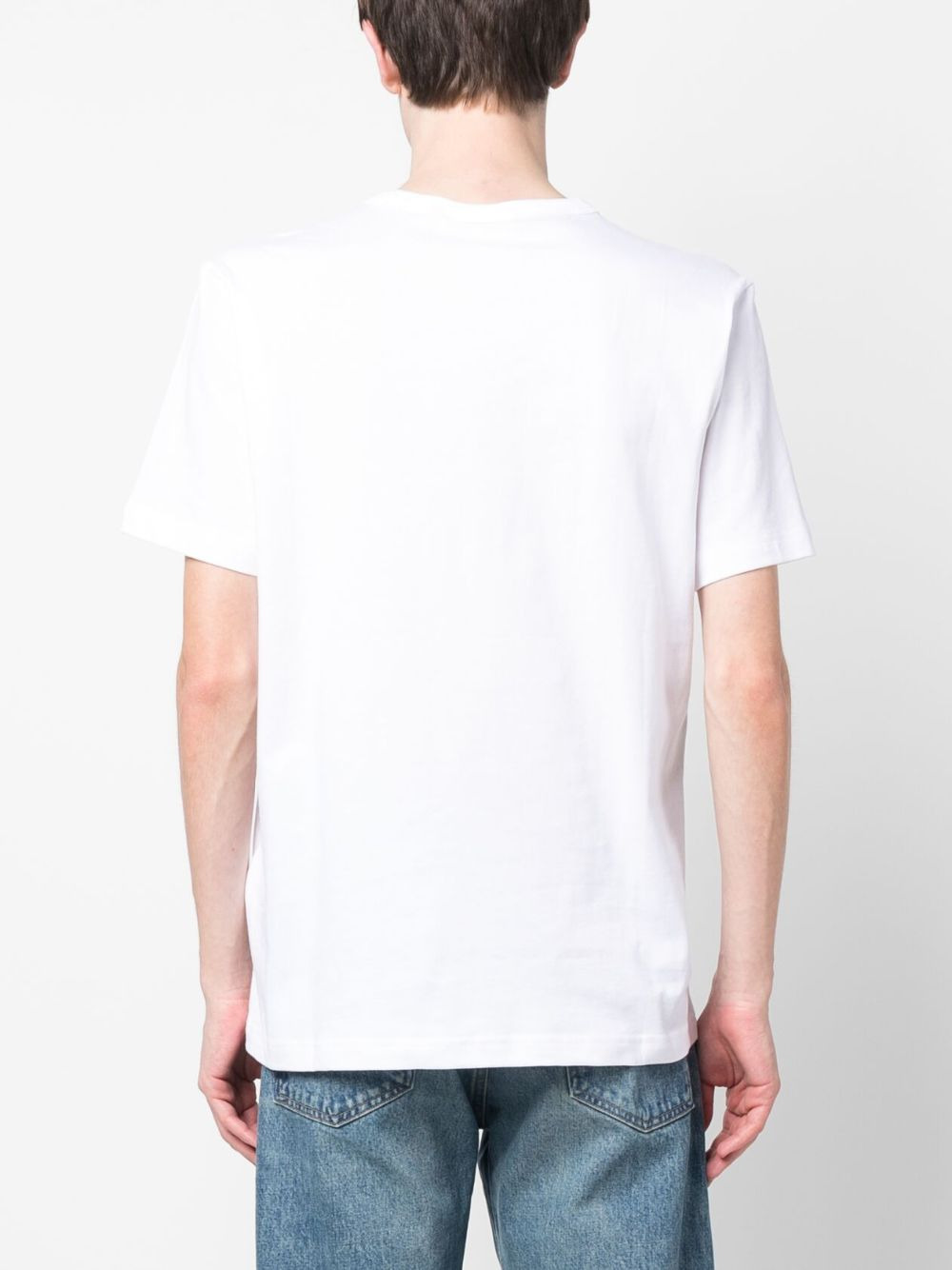 logo-patch short-sleeve cotton T-shirt - 4
