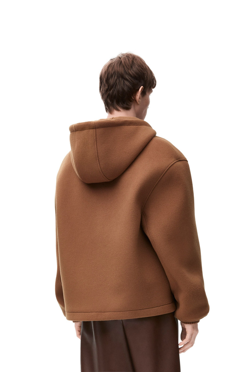 Hooded jacket in wool 4