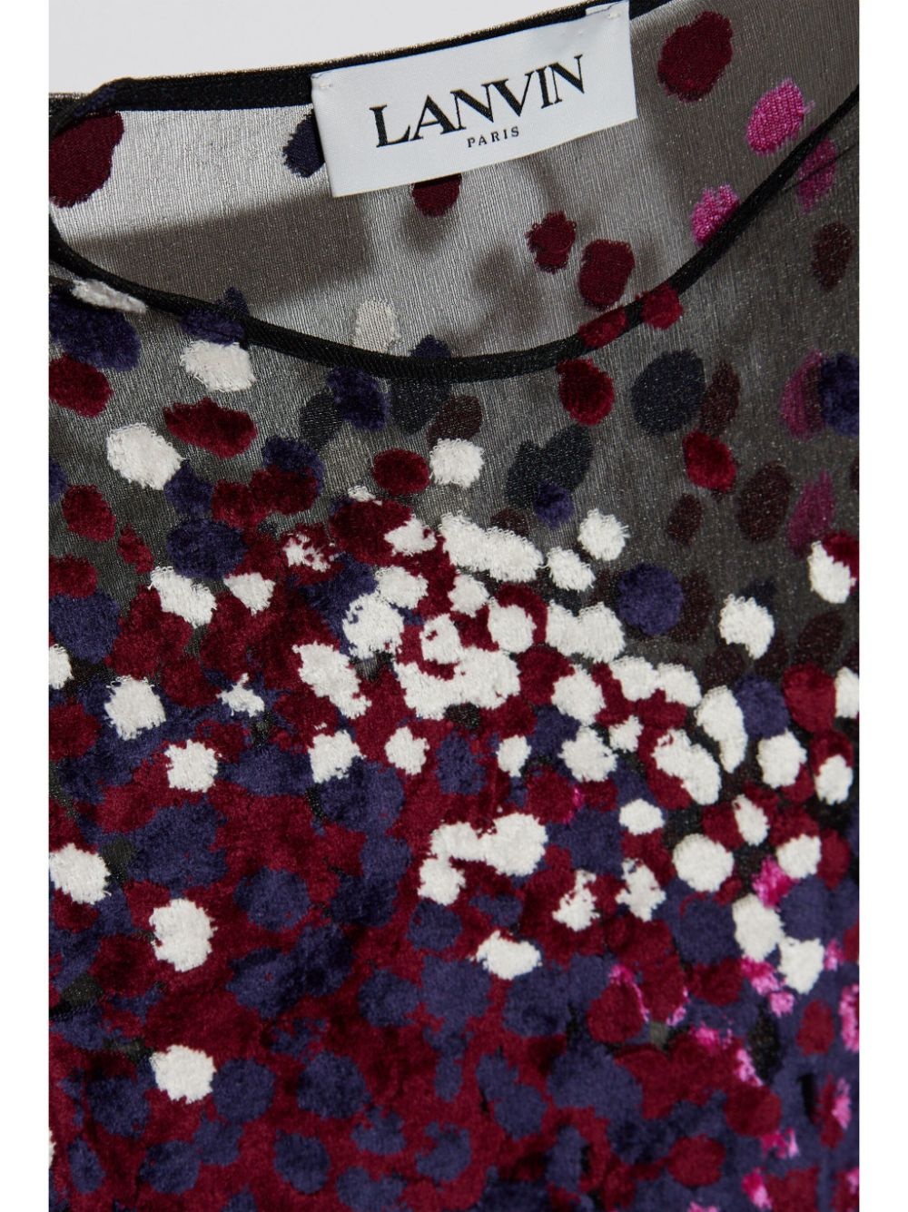 semi-sheer long-sleeve top - 5
