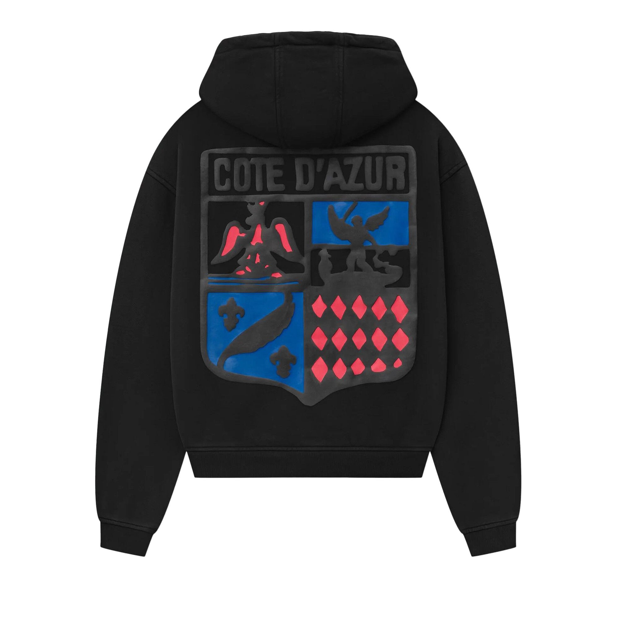 Rhude Côte D'Azur Crest Hoodie 'Black' - 2