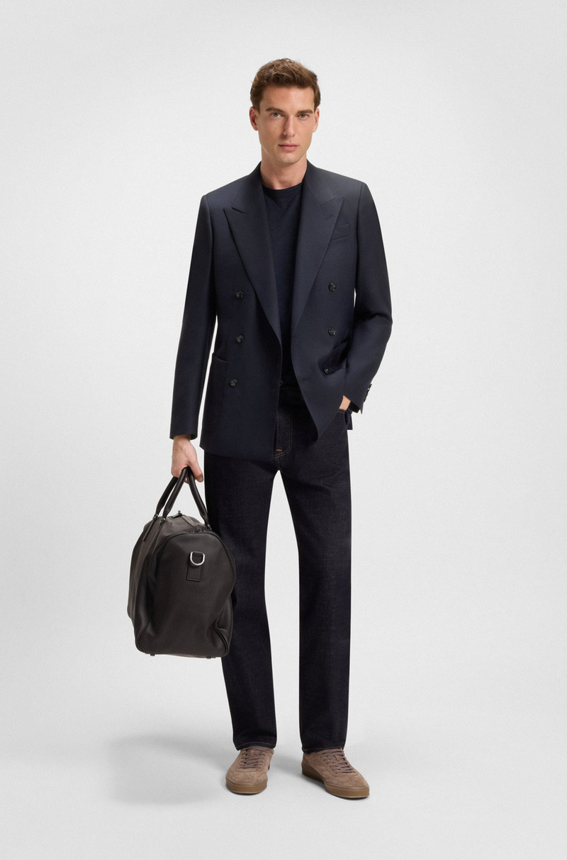 BOSS BECKHAM X BOSS DOUBLE-BREASTED BLAZER IN STRETCH WOOL outlook
