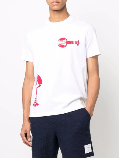 Thom Browne lobster-print round-neck T-shirt outlook