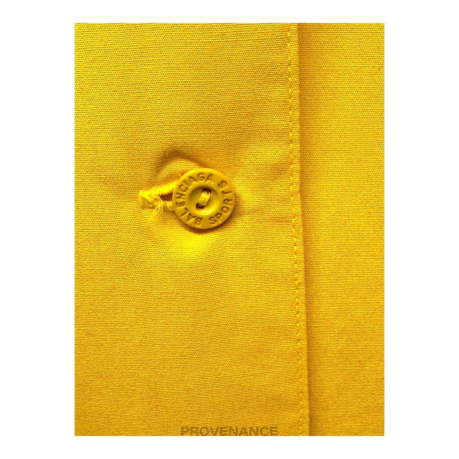 Balenciaga Sports Embroidered Bowling Shirt - Yellow M - 8