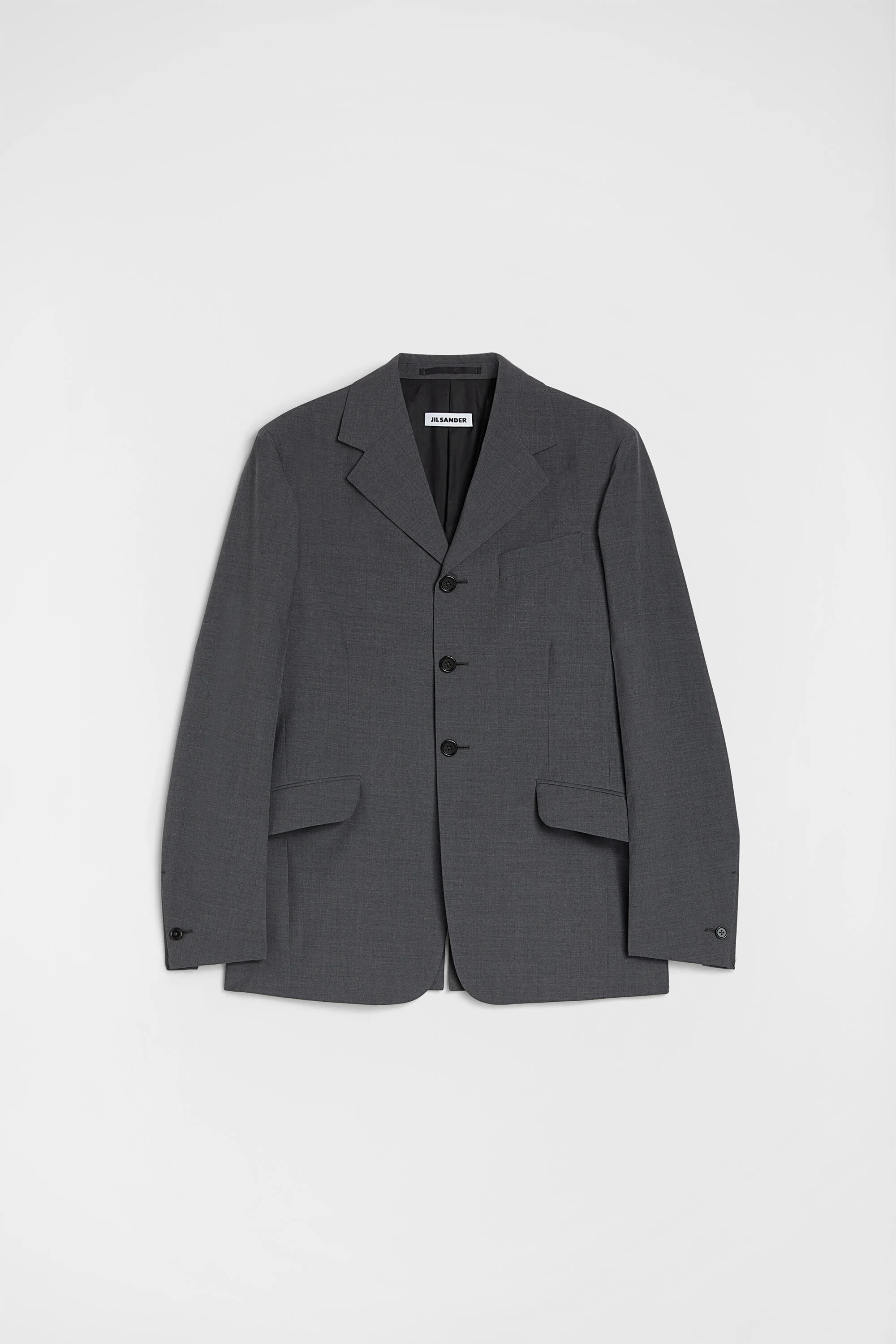 Wool Poplin Tailored Jacket - 1