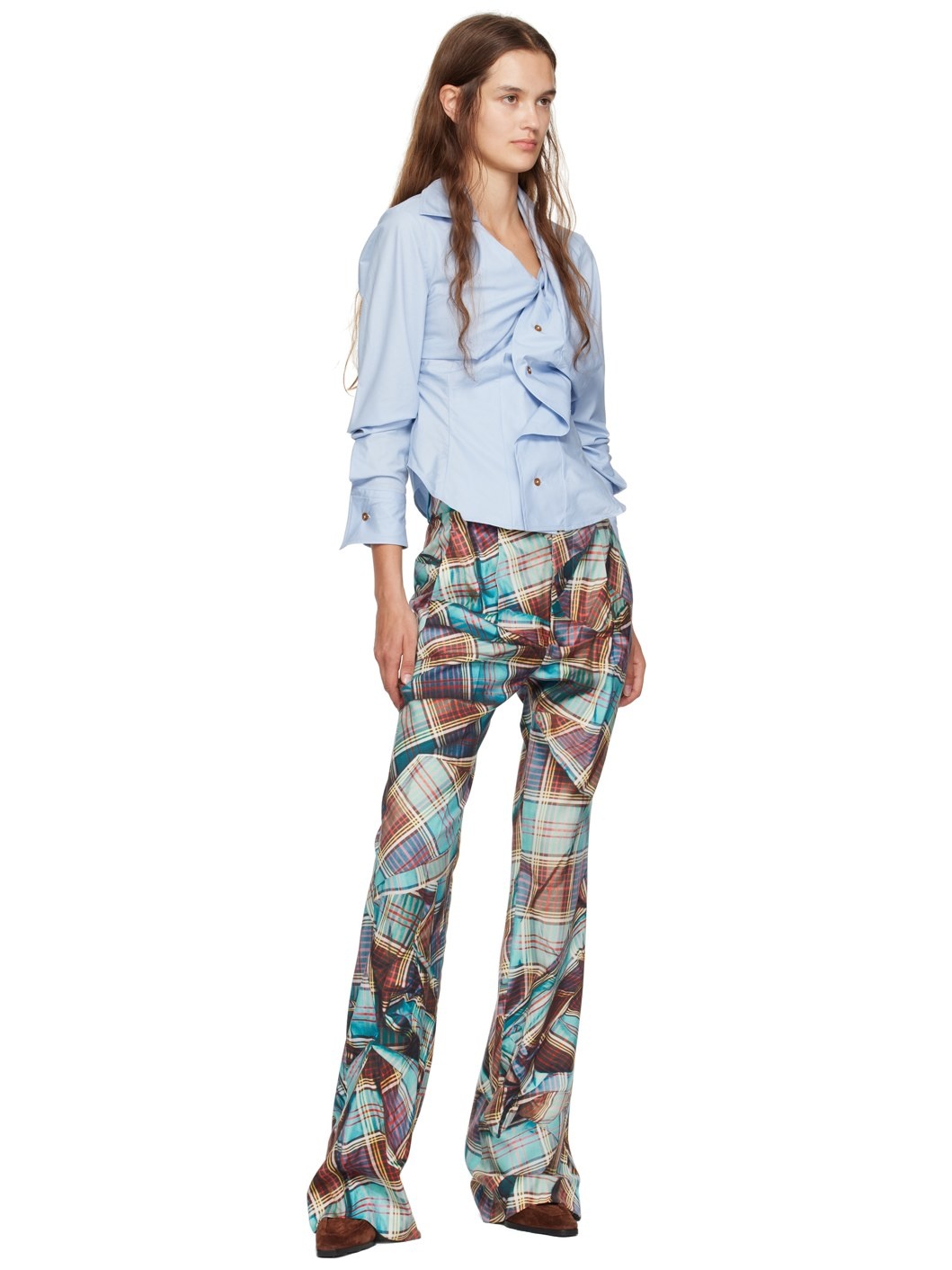 Blue & Red W Ray Trousers - 4