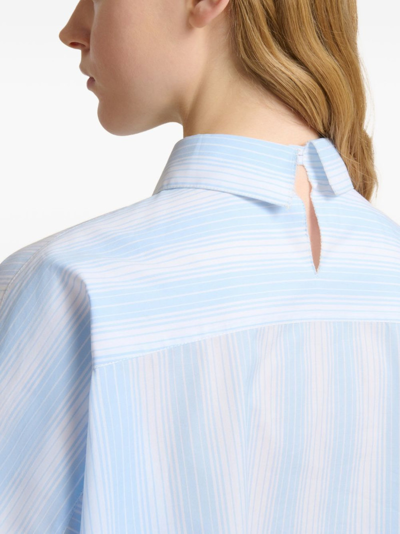 striped panel shirt 6