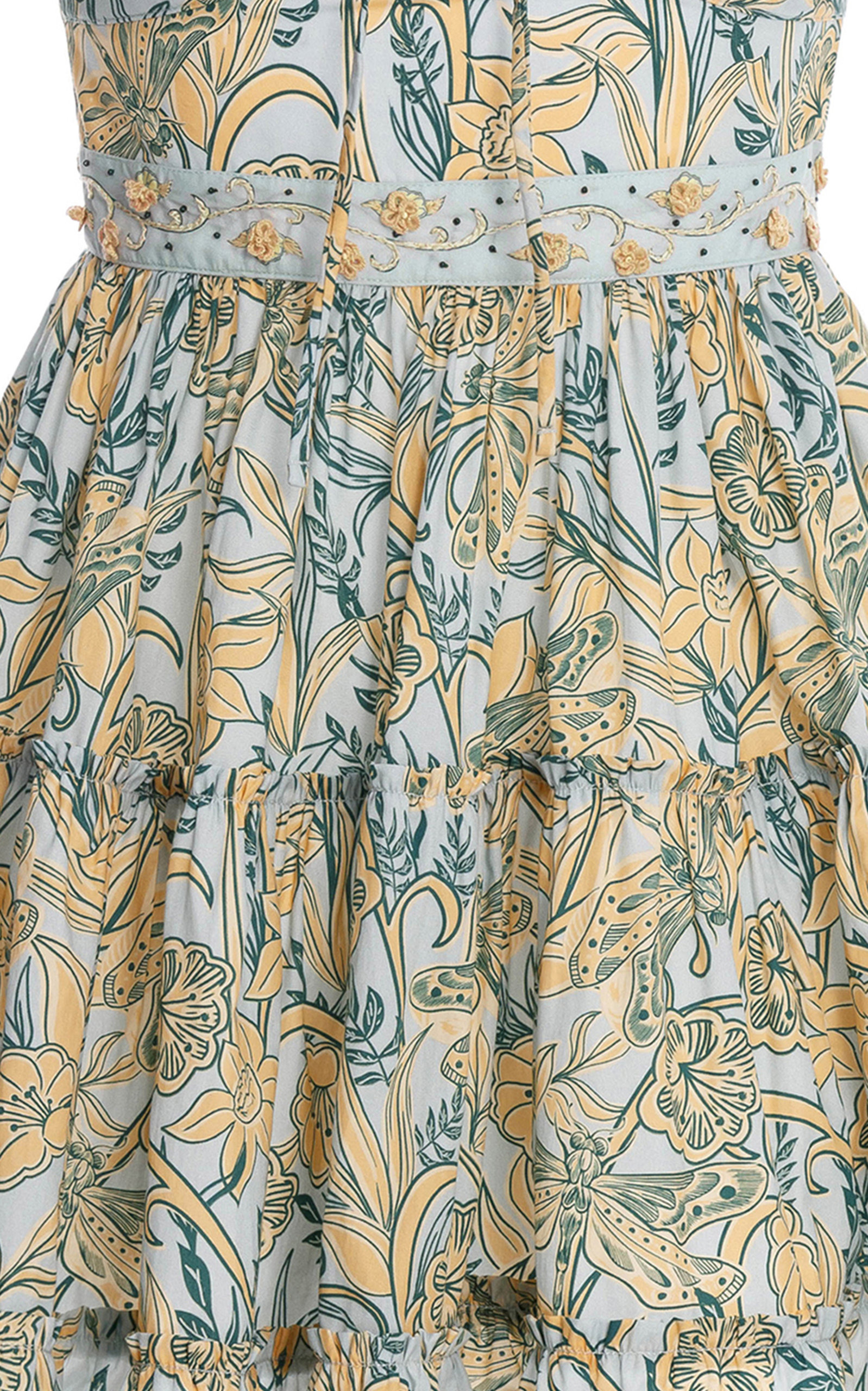 Manzanilla Vuelo Día Cotton Mini Dress blue - 5