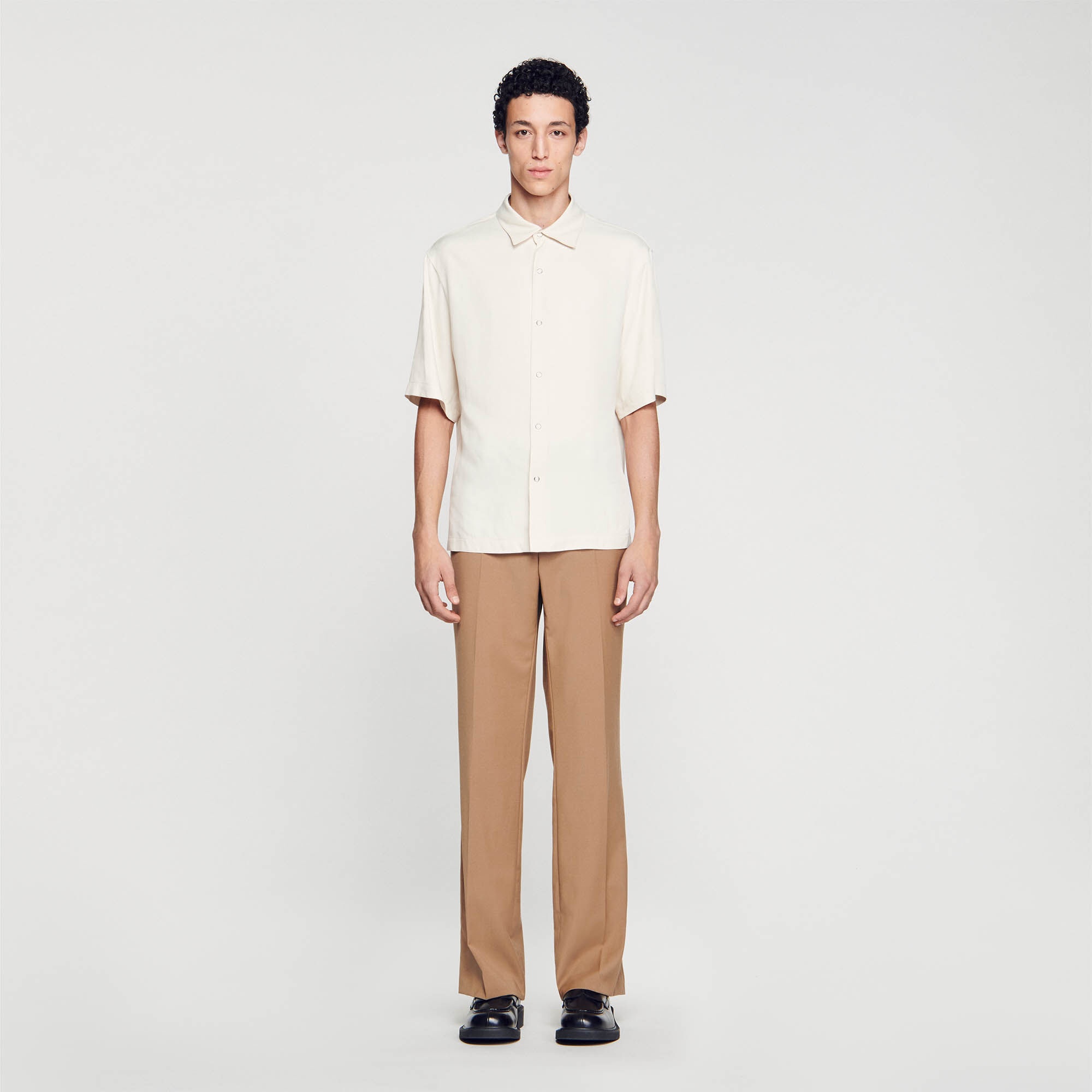 BUTTON-FRONT SHIRT - 3