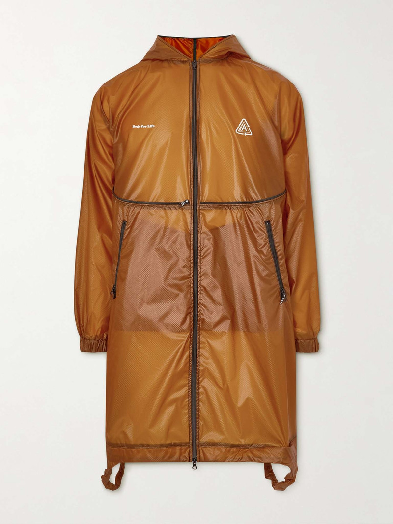 Convertible Packable Logo-Print Nylon-Ripstop Hooded Jacket - 1