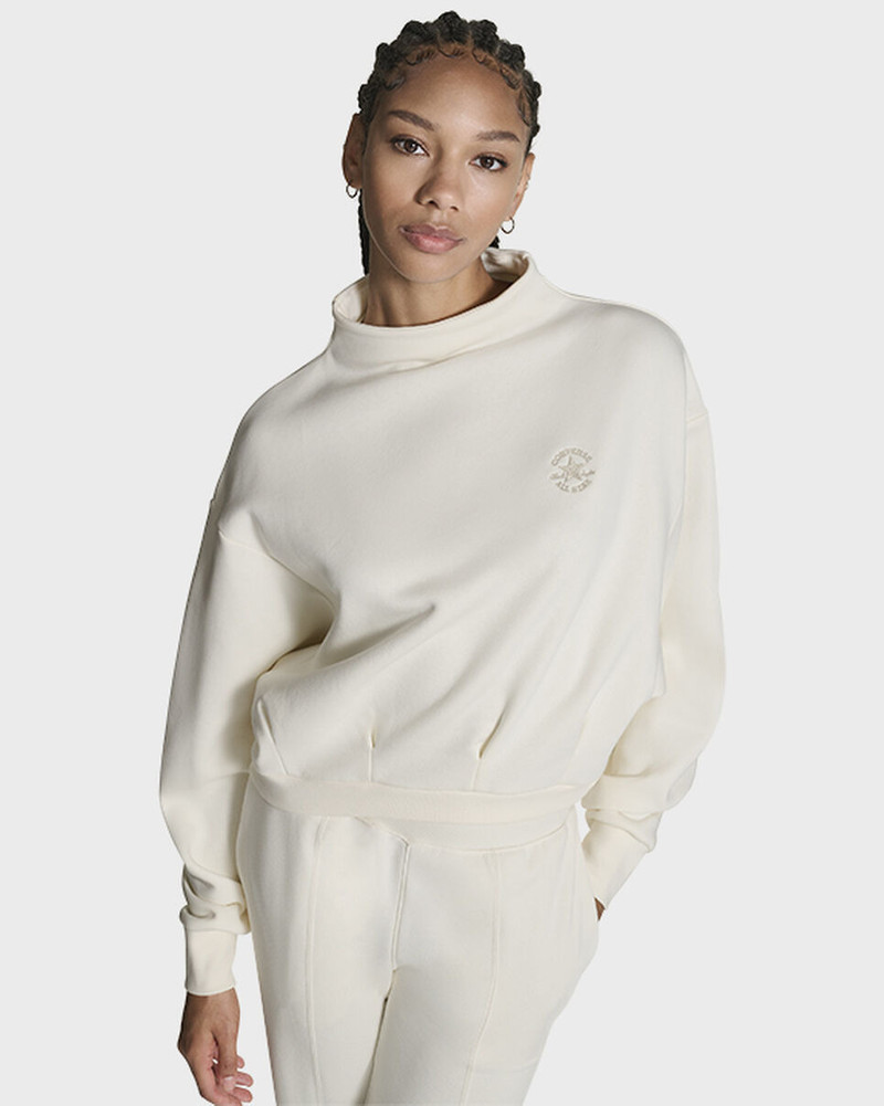 Mock Neck Oversized Sweatshirt 1