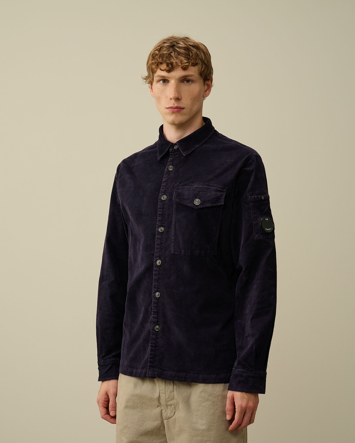 Corduroy Lens Buttoned Shirt - 2