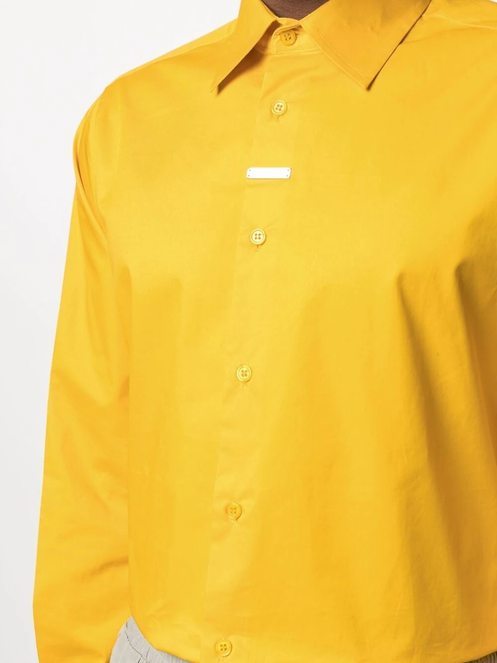 plaque-detail shirt - 6