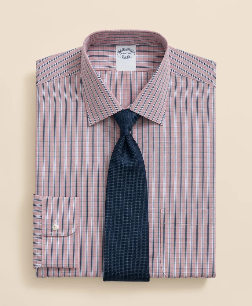 Pure Supima® Cotton Regular-Finish Ainsley Collar, Ground Check Dress Shirt - 1