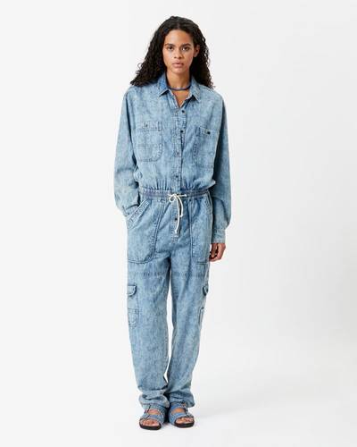 Isabel Marant Étoile VEADO OVERALL IN WASHED OUT COTTON outlook