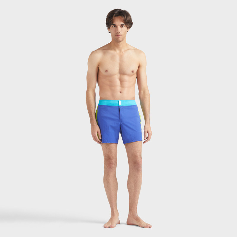Vilebrequin Men Stretch Swim Trunks Flat Belt Color Block outlook