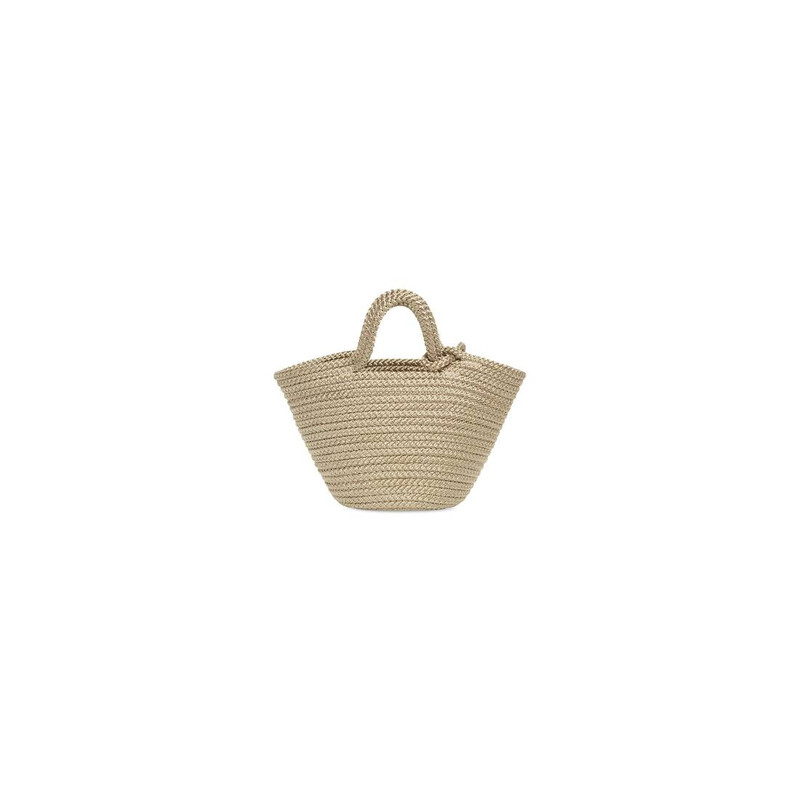 Women's Ibiza Small Basket With Strap in Beige 4