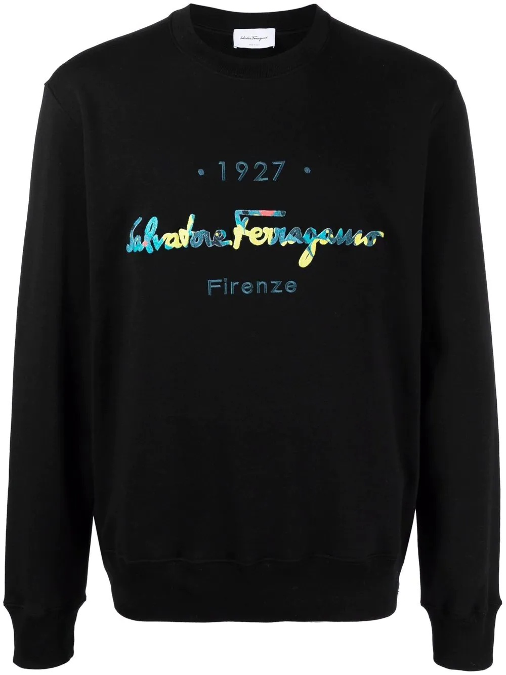 embroidered-logo sweatshirt - 1