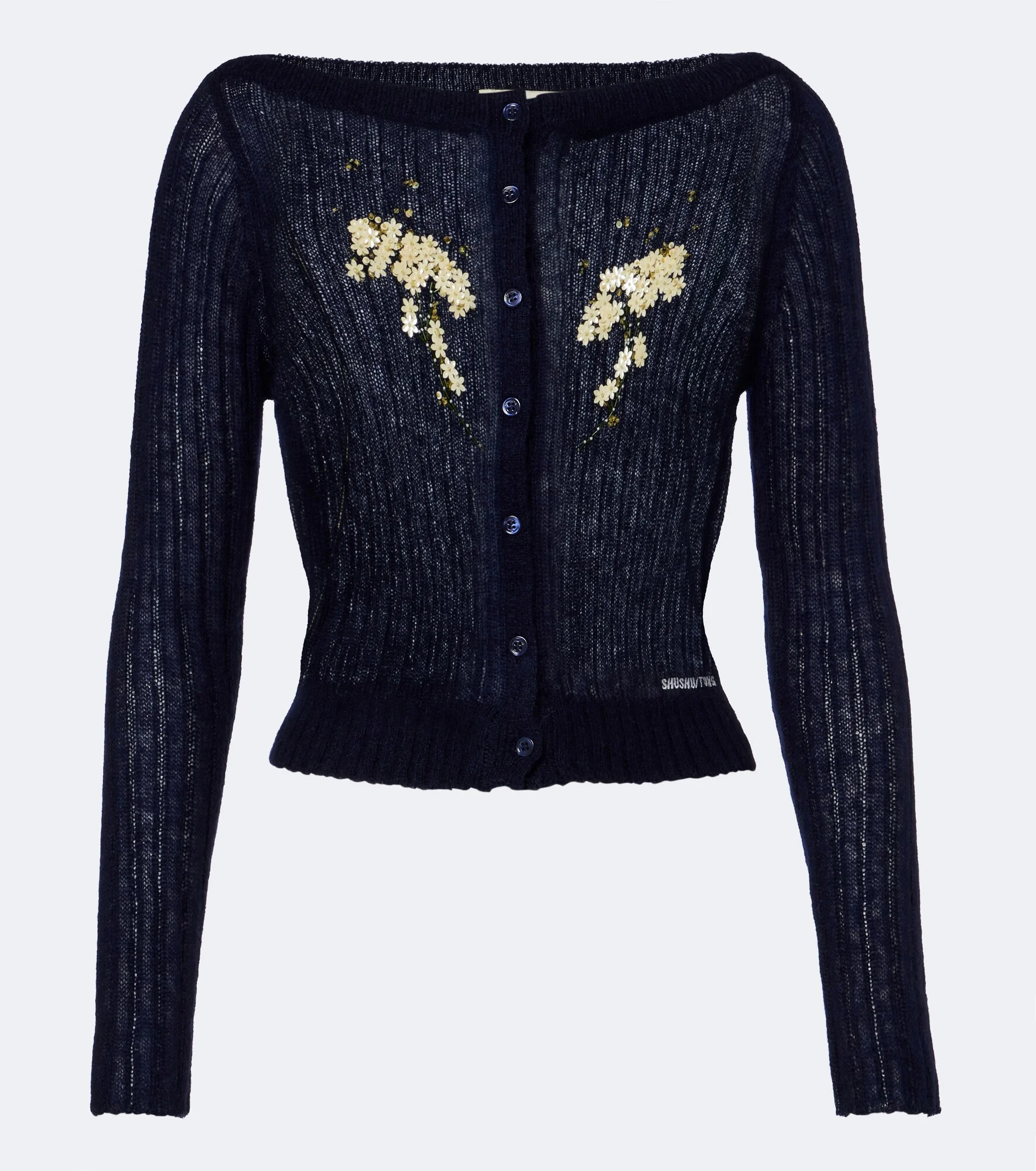 Embellished wool and mohair-blend cardigan - 1