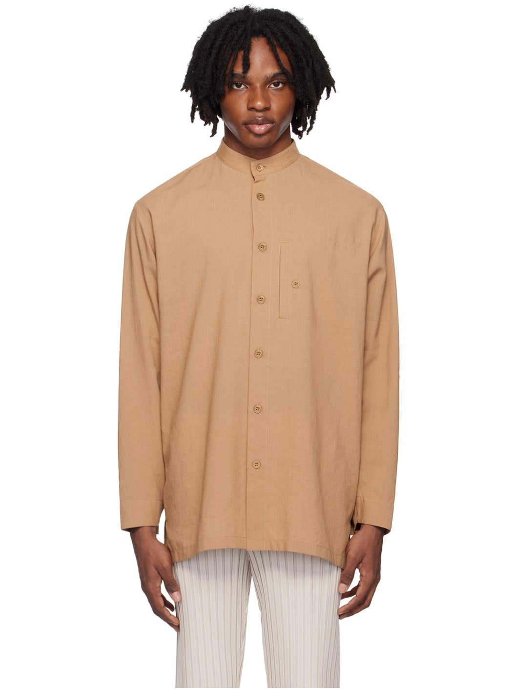 Tan Pocket Shirt - 1