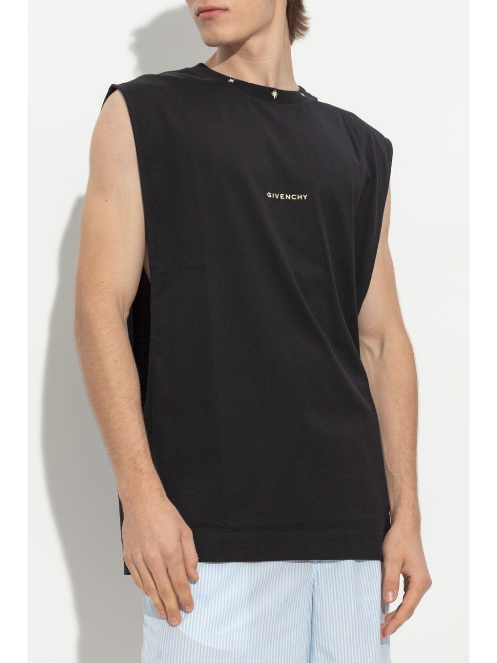 embroidery-detail vest - 3