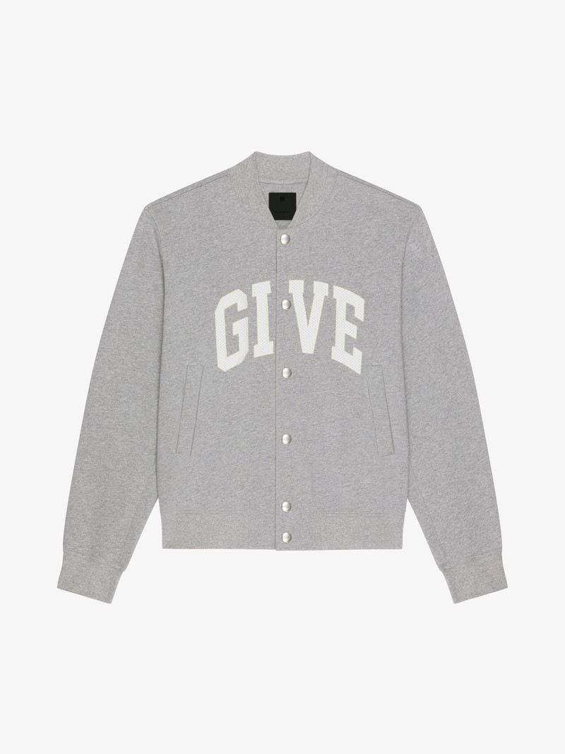 GIVENCHY COLLEGE VARSITY JACKET IN FLEECE 1