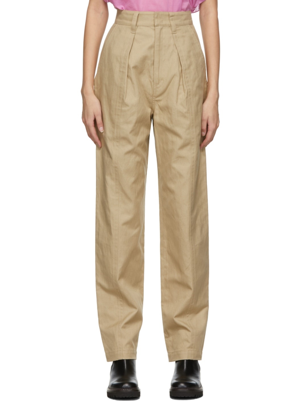Beige Ketzia Trousers - 1