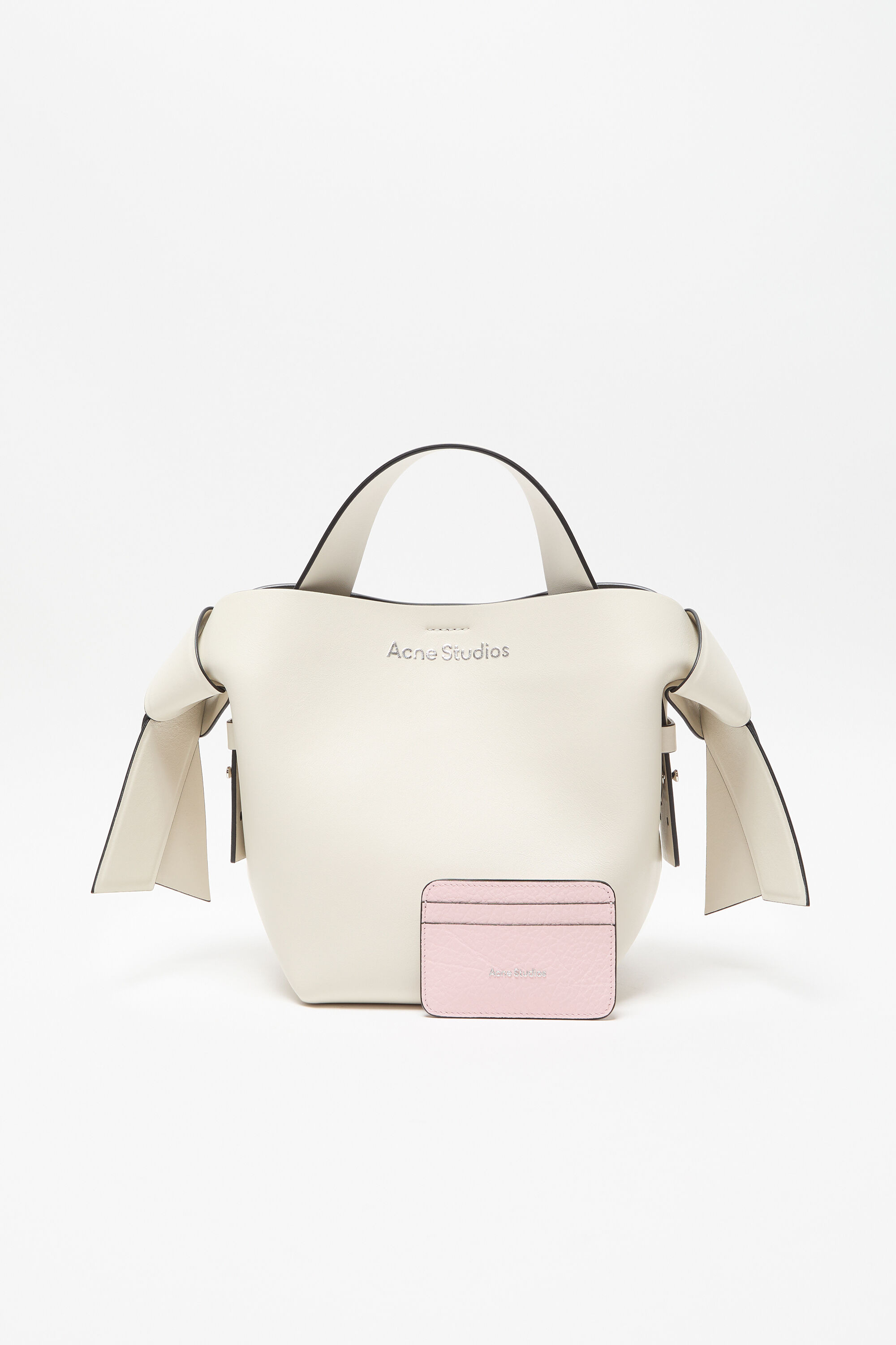 Leather card holder - Powder pink - 2