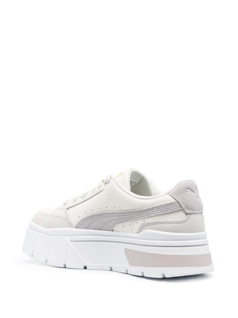 low-top platform sneakers - 3