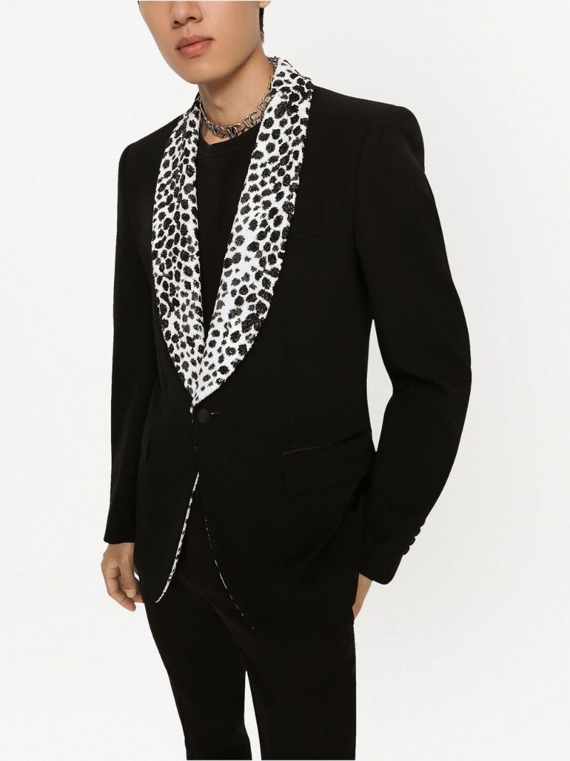 sequin-embellished tailored suit - 5