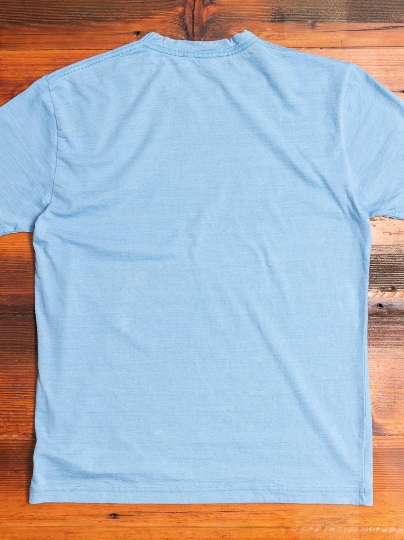 Yarn Dyed T-Shirt in Pale Indigo 6
