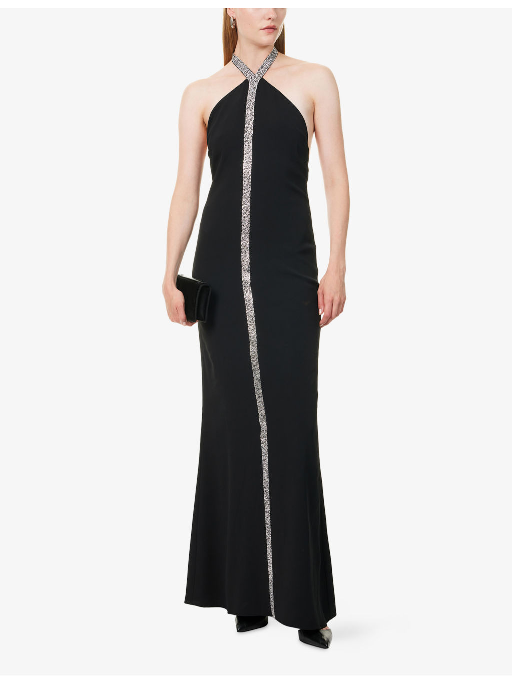 Acropoli Halterneck Stretch-Woven Maxi Dress - 2