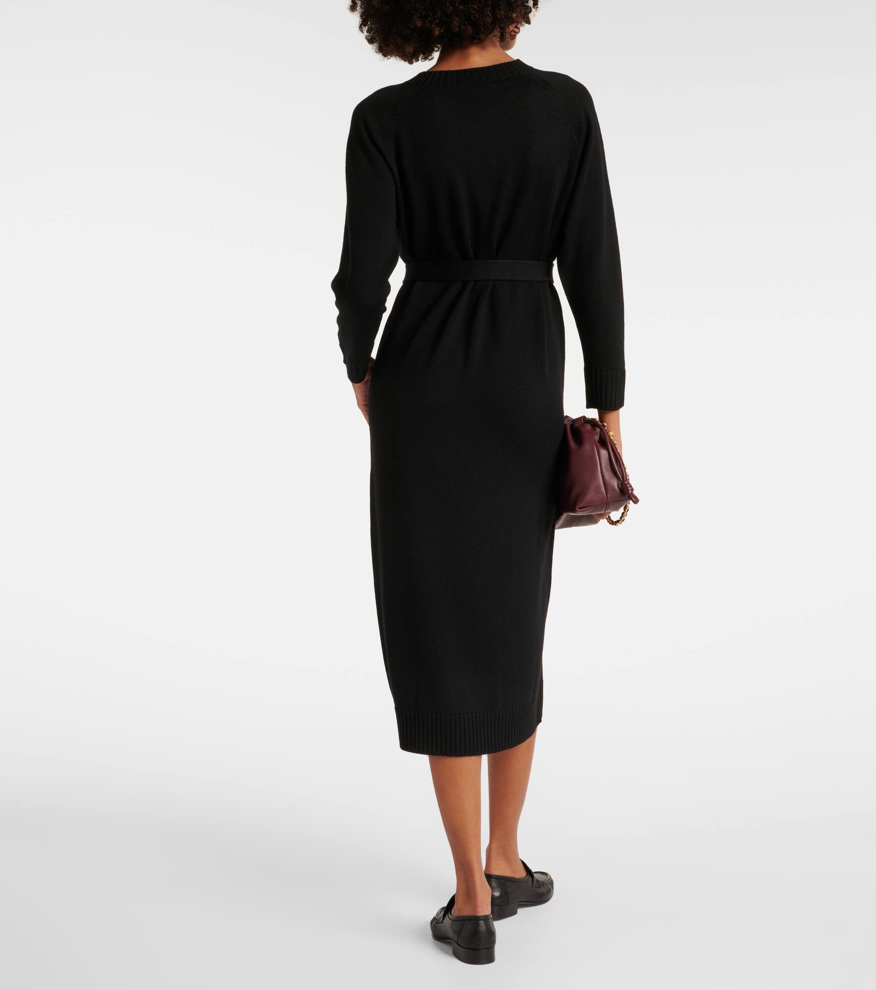Virgin wool midi dress - 3
