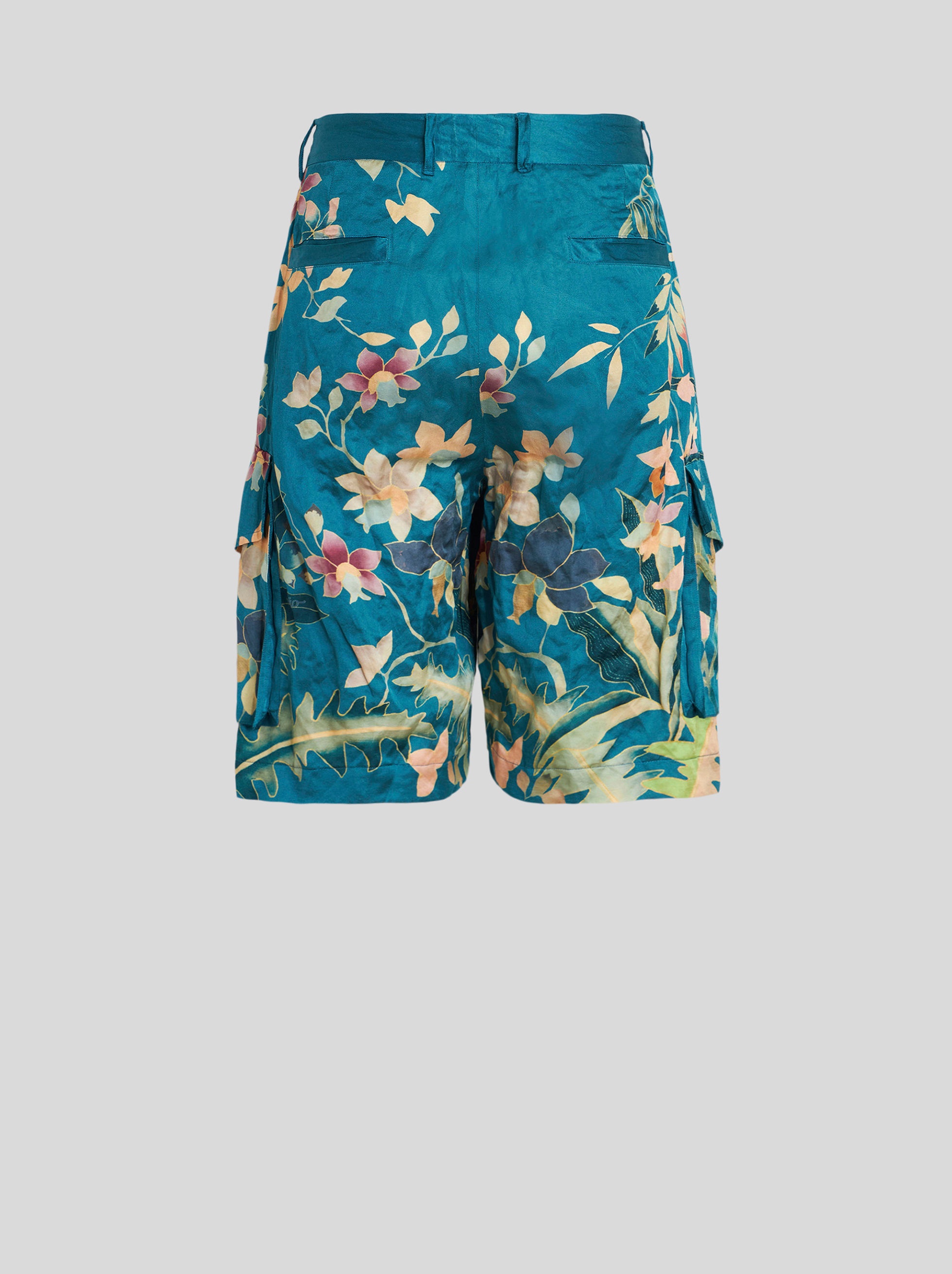 LEAFY FLORAL PRINT BERMUDAS - 5