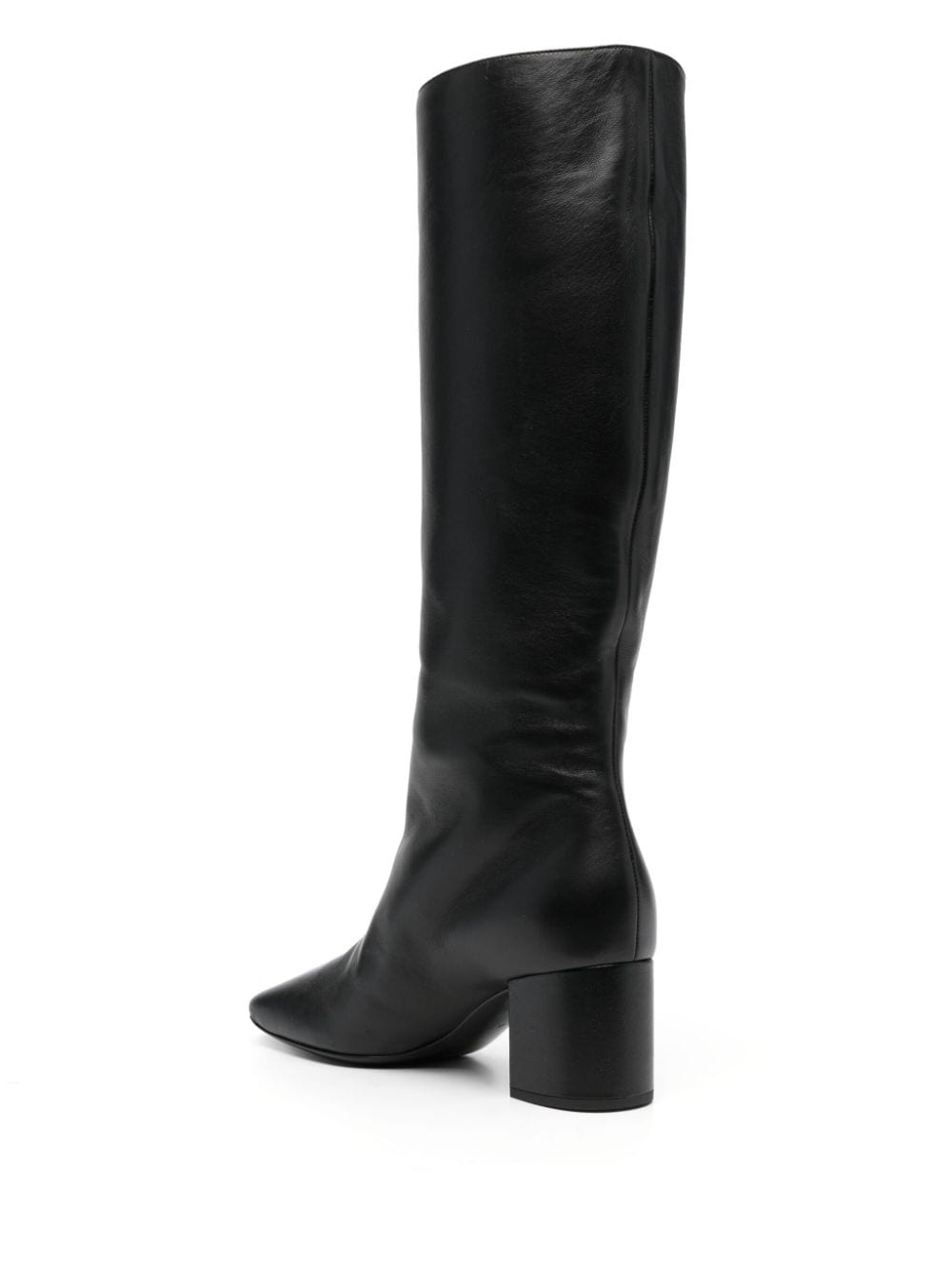 Jackie 60mm logo-plaque leather boots - 3