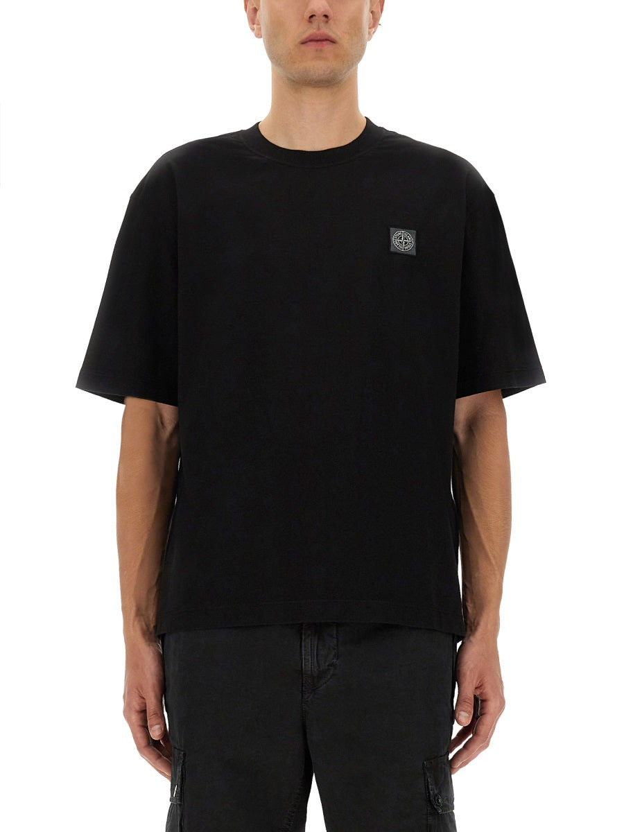 Stone Island Men Organic Cotton T-Shirt - 1