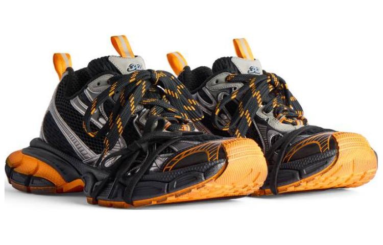 Balenciaga 3XL Sneakers 'Black Orange Grey Mesh and Polyurethane' 734734W3XL31178 - 4