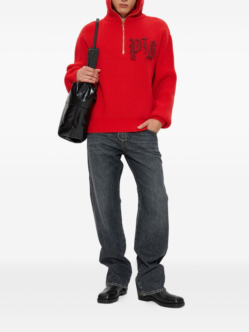 Balmain logo-patch jeans outlook