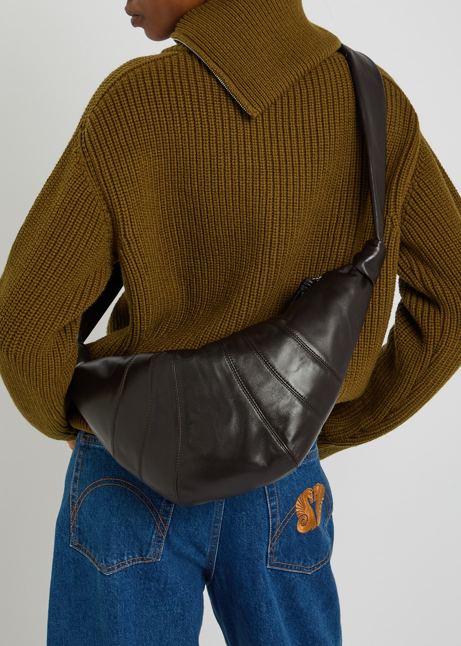 Lemaire Medium Croissant Leather Shoulder bag - 5