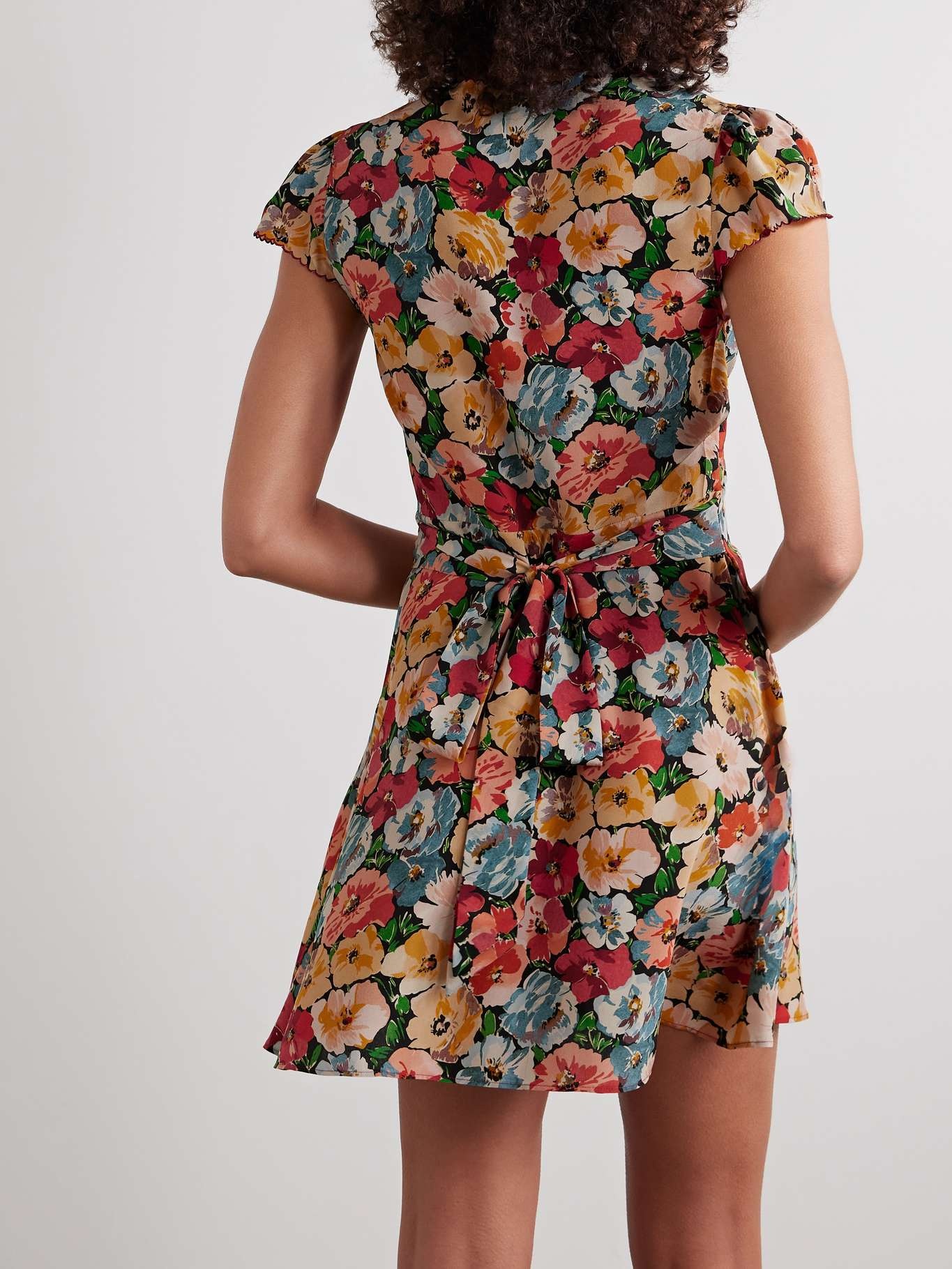 Dianne floral-print silk crepe de chine mini dress Multi - 3