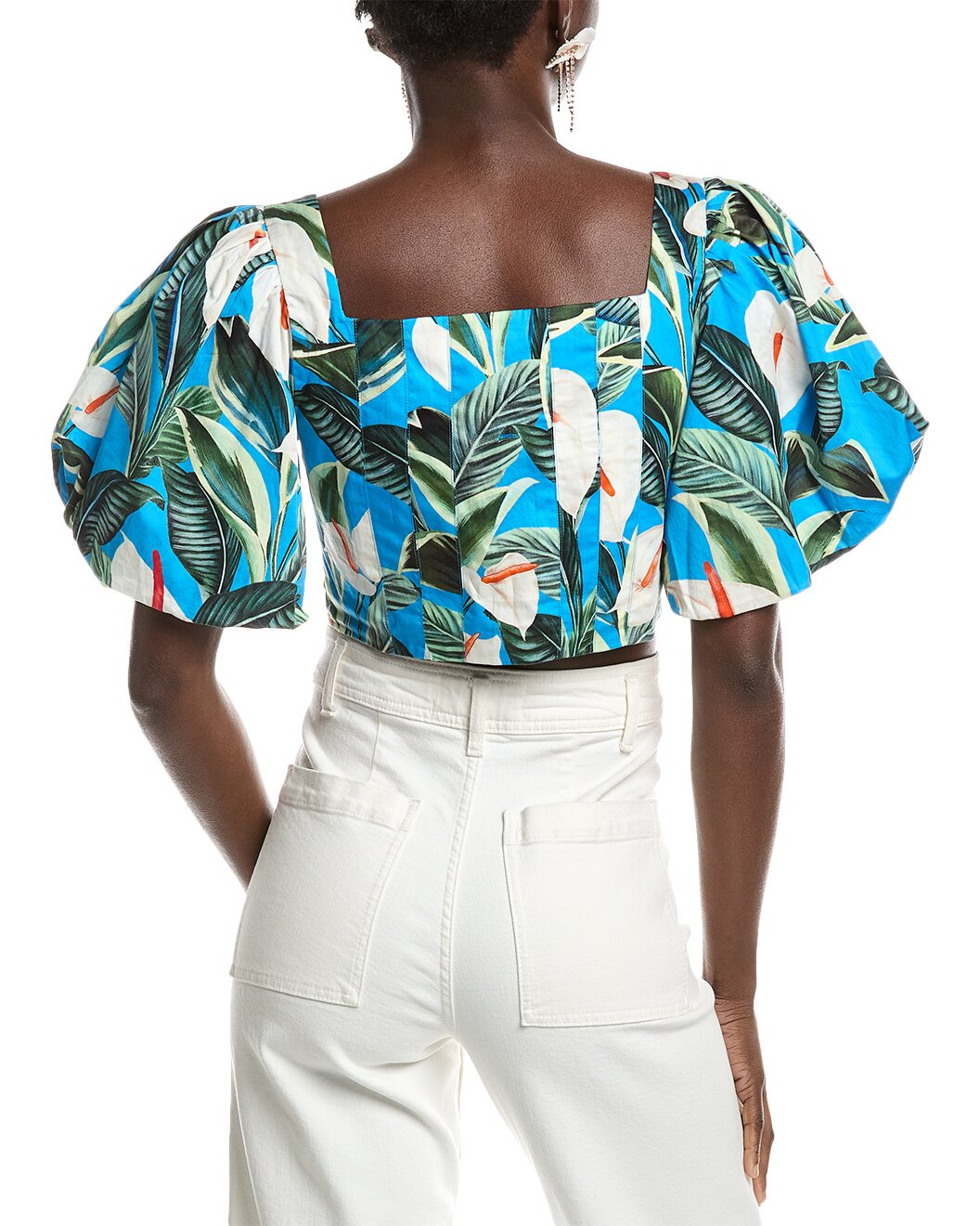 FARM Rio Anthurium Garden Crop Top - 2