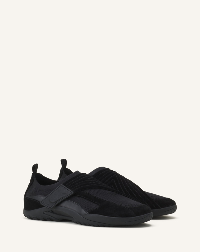 Lanvin LNV1 KNIT AND SUEDE SNEAKERS outlook