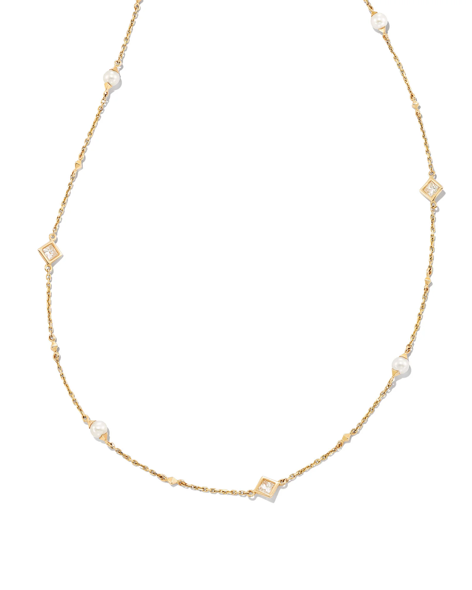 Michelle 14k Yellow Gold Strand Necklace in Freshwater Cultured Pearl - 1