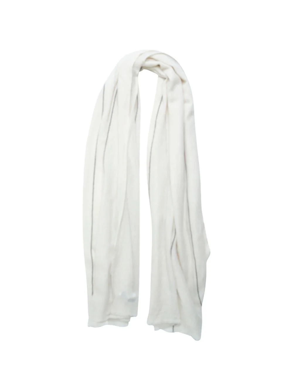 x William Welstead contrast-stripe frayed scarf - 1