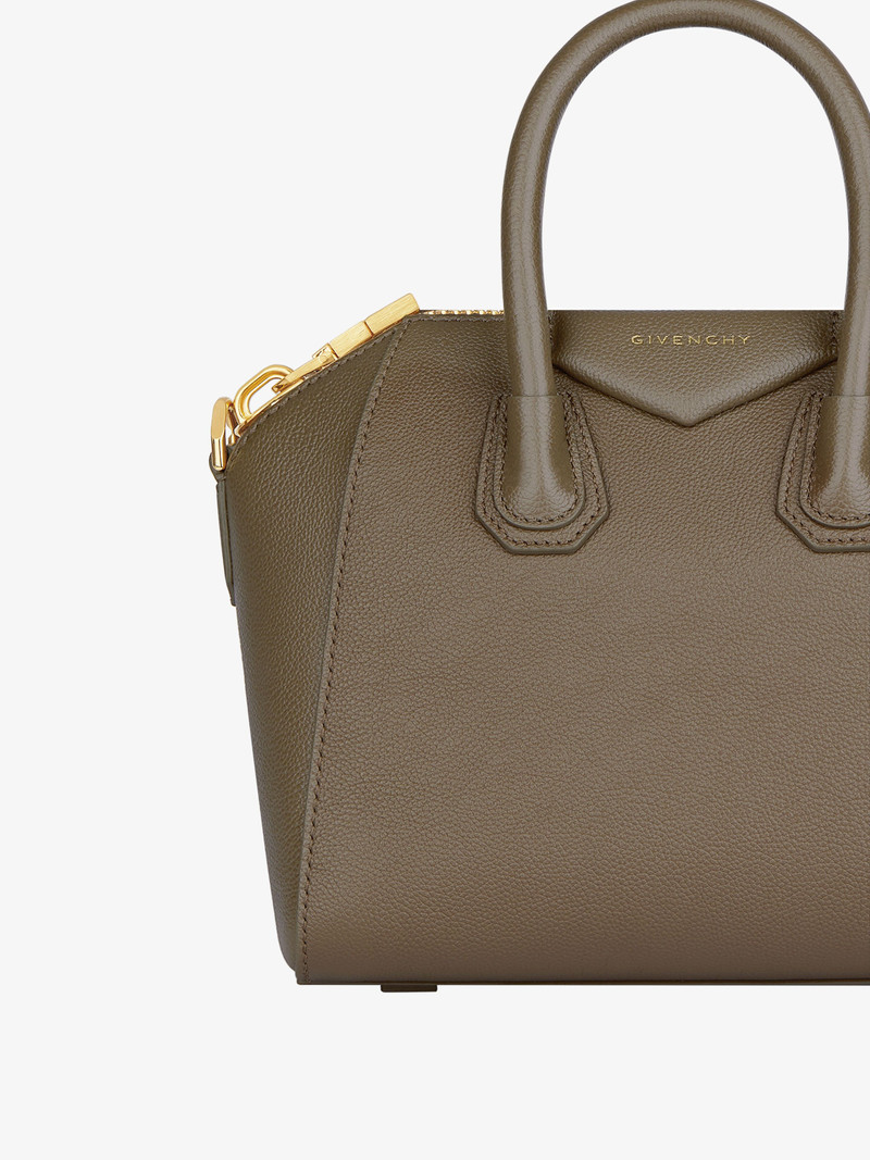 MINI ANTIGONA BAG IN GRAINED LEATHER 5